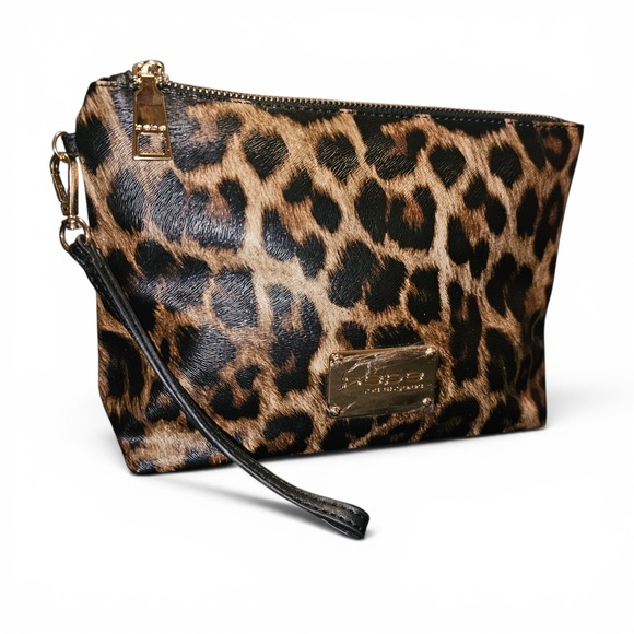 bebe Handbags - Bebe‎ Leopard Print Wristlet Women One Size Brown Black New Animal Print Clutch